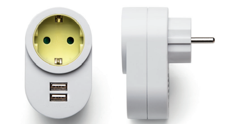ADAPTOR WITH 2 USB